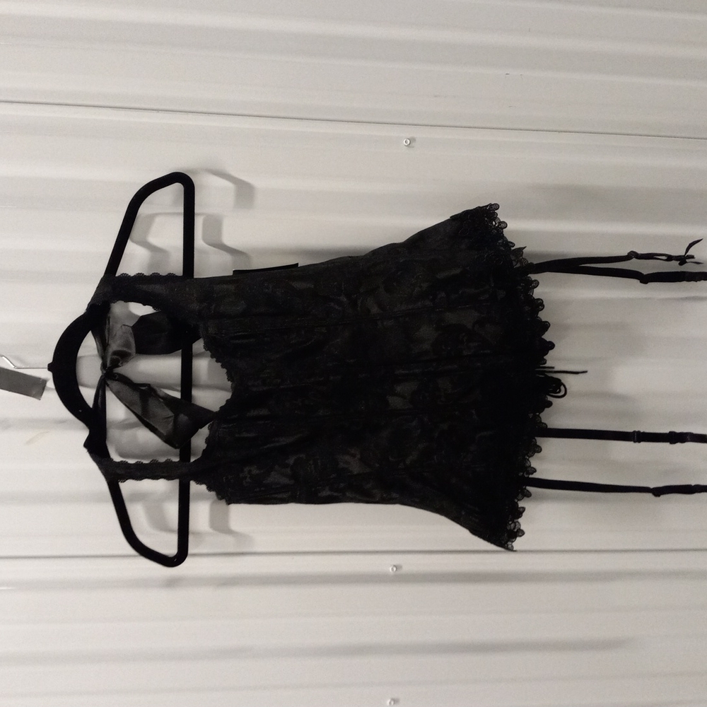 Frederick's of Hollowood black corset
